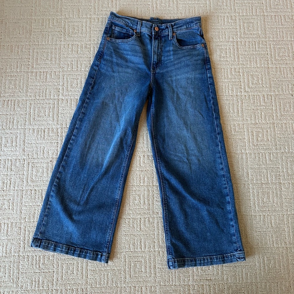 GAP High Rise Stride Ankle Jeans - Classic Blue